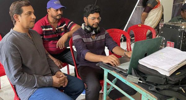 Commercial film set